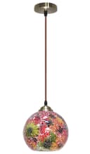 Vintage Glass Globe Ceiling Hanging Pendant Light Shade Mosaic Lighting 