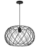 Black Metal Industrial Ceiling Wire Cage Globe Pendant Light M0183 with 4W G95 LED 