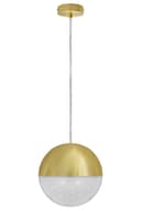 LED Ceiling Gold Glass Globe Pendant Light CCT Natural Cool Warm White H3109