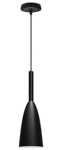 Modern Scone Ceiling Pendant Light Black Metal Slim Lampshade Contemporary M0128 with 7w E14 Candle CW 