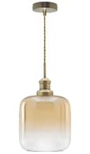 Modern Vintage Glass Gold Pendant Light M0203