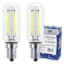 2 Pack LED Cooker Hood Bulb 3w Cool White Brightness Energy Saving E14 Small Screw 