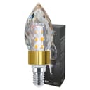 2 Pack 5W LED Crystal Candle Bulb Dimmable 3000K Warm White E14
