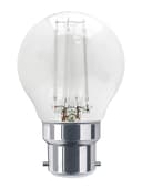 Ambient Fireglow 4w LED Golf Ball Blue Light Bulb B22 Bayonet Clear Glass