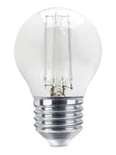 Ambient Fireglow 4w LED Golf Ball Blue Light Bulb E27 Clear Glass