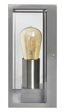 Rectangular Glass Outdoor Wall Light Lantern Stainless Steel Body ZLC083