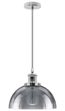 Industrial Vintage Glass Pendant Ceiling Light Shade Smoke Grey 