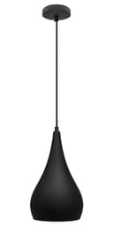 Modern Teardrop Pendant Ceiling Light Black Shade Contemporary Hanging Lamp 