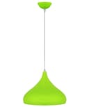 Green Lamp Shade Ceiling Pendant Light Metal Dome Gloss Finish 