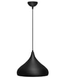 Black Lamp Shade Ceiling Pendant Light Metal Dome Matt Finish 