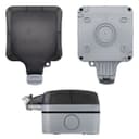 Single 13A 1-Gang Weatherproof Outdoor Switched Socket IP66 Rated