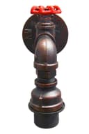 Industrial Single Head Rustic Water Pipe Wall Light Fixture