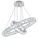 Modern Round Chandelier LED Ring Pendant Ceiling Light Cool White M0171