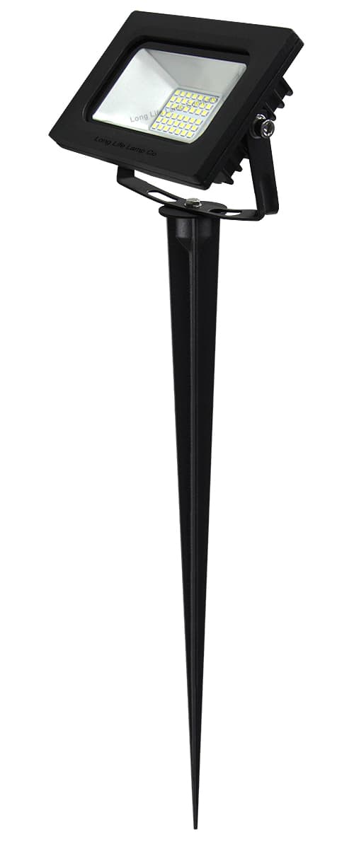 50w LED Ground Mount Flood light Spike Cool White 450mm Long Stake