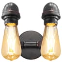 Twin Vintage Industrial Pipe Wall Light M0191P