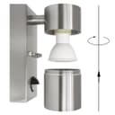 Single Outdoor Wall with PIR Movement Sensor Stainless Steel