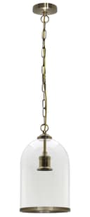 Antique Brass Vintage Ceiling Pendant Light Glass Lamp shade Bell Chain Lantern H3054