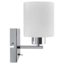 Modern Indoor Chrome Frosted Glass Wall Light with Switch BW16