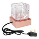 Ambient Glass Ice Cube Touch Dimmable Table Lamp Copper Base with G9 Bulb 