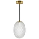 Modern Brass Ceiling Pendant Light Frosted White Textured Glass Lamp Shade K447