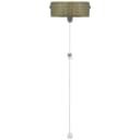 Metal Ceiling Pull Cord Light Switch 1 Way 6A Antique Brass PU03