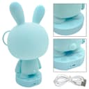 Blue Bunny LED Childrens Table Lamp RGB Colour Changing USB Rechargeable Bedside Light BU01BL