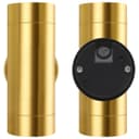 Modern Double Outdoor Wall Light Stainless Steel Brass IP65 with LED 5w Warm ZLC383