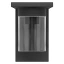 Outdoor Wall Light Lantern Black Clear Lamp Shade ZLC385 with 4w LED Warm White