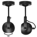 Black Adjustable Retro Industrial Ceiling Spot Light Single Eyeball 