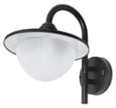  7w Outdoor Garden LED Wall Light Lantern Shade Black with Opaque Cover ZLC317