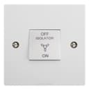 White Fan Isolator Switch 10A 3 Pole A311