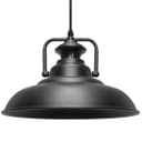 Vintage Black Metal Ceiling Lamp Shade 