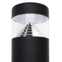 3w Modern Outdoor LED Warm White Bollard Light Stainless Steel Black Finish ZLC305WW
