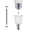 E14 to E27 Light Bulb Base Socket Converter Adaptor 