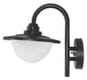  7w Outdoor Garden LED Wall Light Lantern Shade Black with Opaque Cover ZLC317