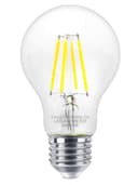 A60 4w LED Filament Light Bulb Cool White E27 Edison Screw Clear Glass