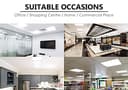 40w White Body LED Ceiling Panel Light 600 x 600 Flat 6500K