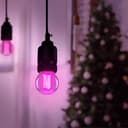 4w LED Golf Ball Purple Light Bulb E27 Clear Glass