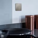 Modern Single Gloss Brush Chrome Wall Blanking Plate Scewless Finish N401DME