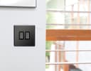 Double Light Switch 2 Gang 2 Way Black Nickel Wall Switch N304GME