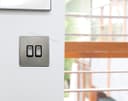 Double Light Switch 2 Gang 2 Way Brush Chrome Gloss