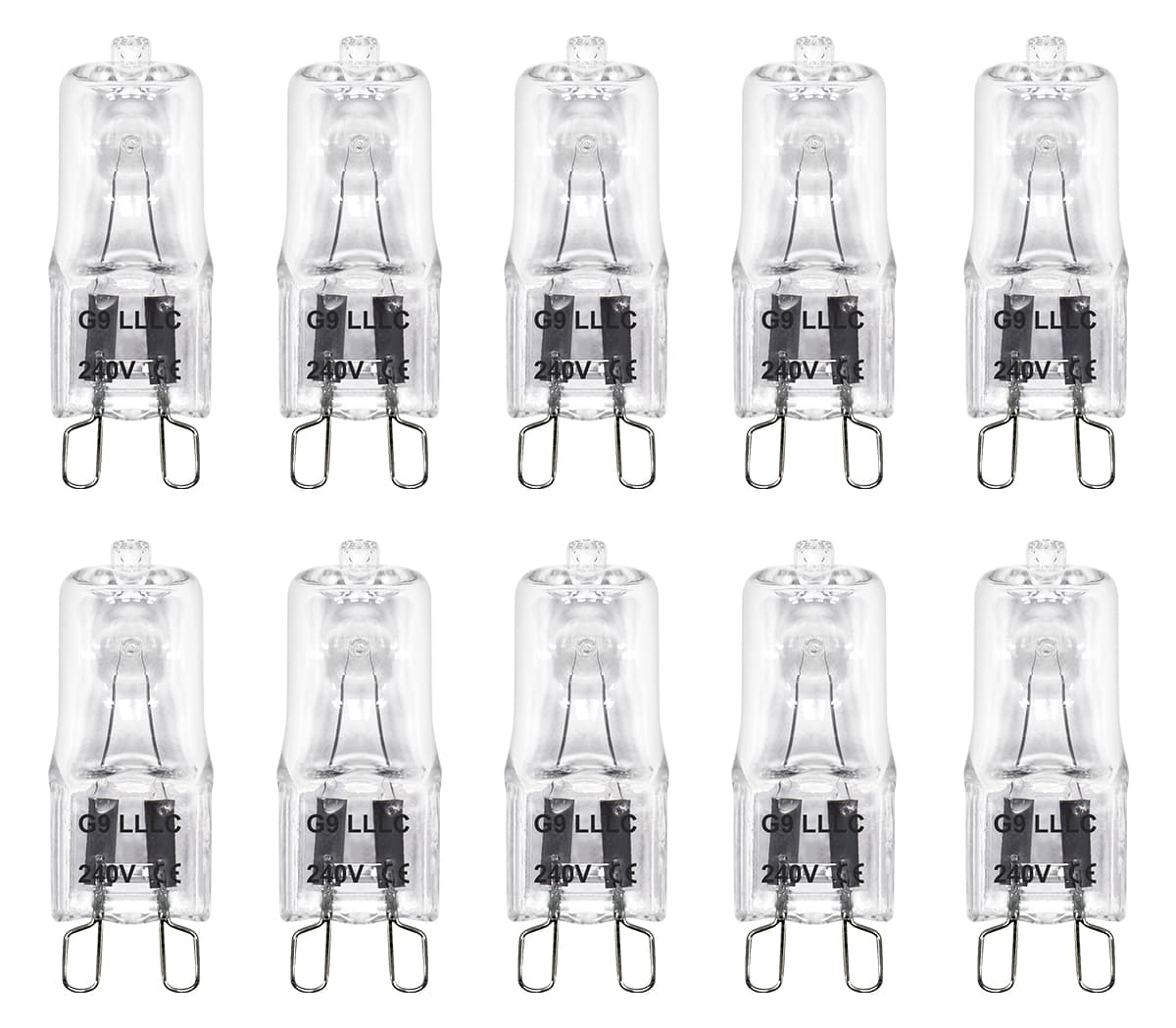 10 X G9 ECO 28W=40W Clear Halogen Light Bulbs 240V