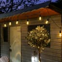 10 metre Outdoor String Light Bulb Holders 20 Lamp Weatherproof Festoon Light Fittings