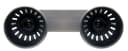 Vintage Twin Wall Light Dark Grey Pewter Finish Adjustable Swivel Spot Wall Light
