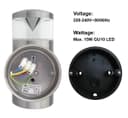 Modern Outdoor Wall Light Clear Diffuser Stainless Steel ZLC073