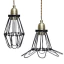 Vintage Bird Cage Pendant Antique Brass Opening and Closing Industrial Hanging Light With 40w E27