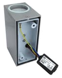 Modern Rectangular Up Down Aluminium Finish Outdoor Wall Light Fixture GU10 ZLC063AB 