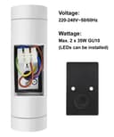 Matt White Stainless Steel Double Outdoor Wall Light ZLC054W  