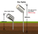 12V Adjustable Stainless Steel MR16 Low Voltage Garden Spike Light ZLC027