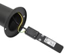 3w Modern Outdoor LED Cool White Bollard Light Stainless Steel Black Finish ZLC304CW
